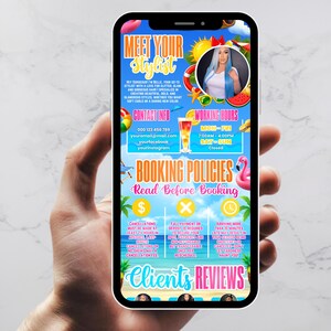 Summer Acuity Scheduling Template for Hair Stylists, Canva Booking Website, Lash Tech Branding Kit, DIY Text, Instant Download