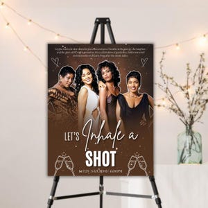 Waiting to Exhale Welcome Sign Poster, Cardboard Sign, 90’s Theme Girls Night, DIY Text, Instant Download