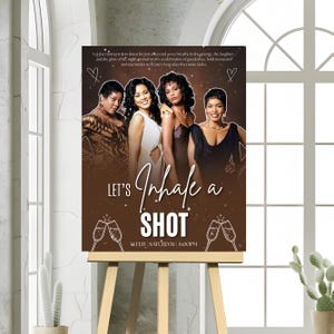 Waiting to Exhale Welcome Sign Poster, Cardboard Sign, 90’s Theme Girls Night, DIY Text, Instant Download