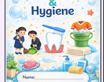 Cuaderno de higiene infantil / Guía de limpieza para niños de 6 a 8 años (Descarga digital)