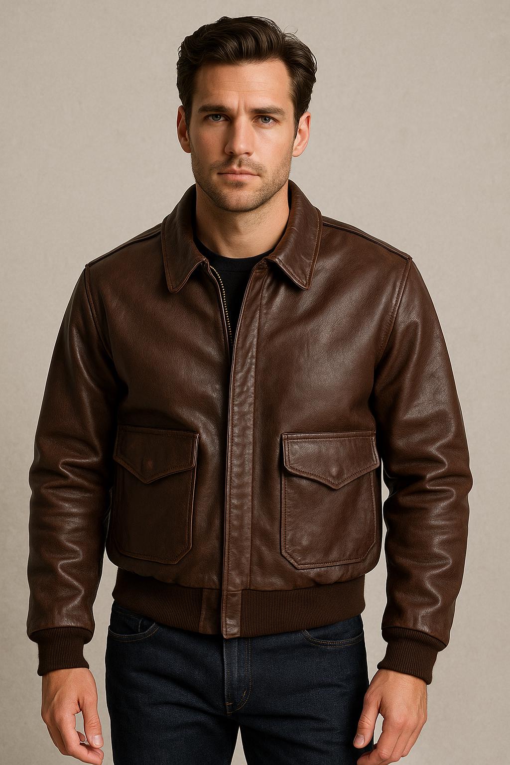 A2 Leather Jacket - Etsy