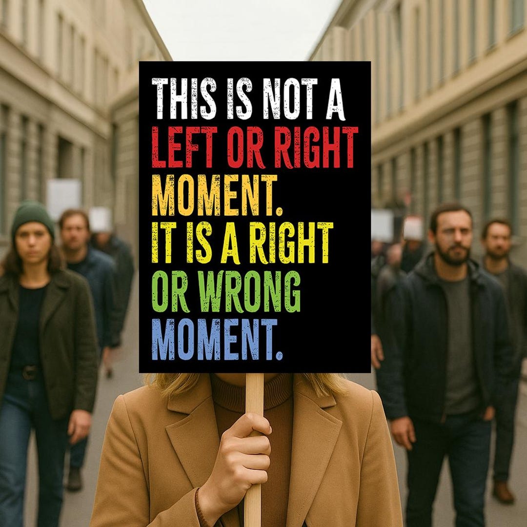 This is Not A Left or Right Moment Yard Sign - Resist Hate Lawn Sign ...