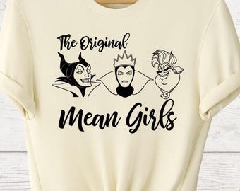 Disney Villains Characters Shirts, Bad Witches Tees, Magic Kingdom Gift, Disney Girls Tee, Disney Villains Tee, The Original Mean Girls Tees