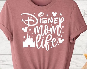 Camiseta Disney Mom Life, Camiseta Disney para el Día de la Madre, Regalo para mamás amantes de Disney, Camisetas Disneyworld para mamás, Camiseta Disney Magical Mom, Camiseta con la cabeza de Mickey