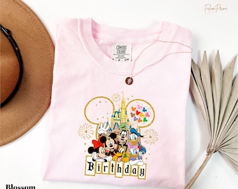 Comfort Colors® Disney Castle Birthday T-Shirt, Disneyland Birthday Shirts, Magic Kingdom Birthday Tee, Magic Kingdom Birthday Trip Shirts