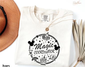 Comfort Colors Magic Coordinator Shirt, Disney Coordinator Tee, Disneyland Magic Kingdom Gift, Disneyland Magic Coordinator T-Shirt