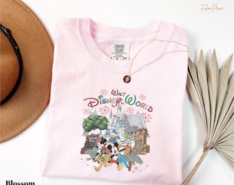 Comfort Colors Vintage Walt Disney World T-Shirt, Walt Disney World Gift, Disneyland Trip 2026 Shirts, Trendy Magic Kingdom T-Shirts