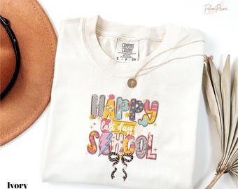 Camiseta Comfort Colors Feliz Último Día de Clases, Camisetas de Fin de Año Escolar, Camiseta de Vacaciones de Verano, Regalo para el Último Día de Clases para Niños, Camiseta Divertida para la Escuela
