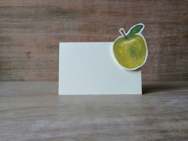 Green Apple Tent Menu Card -weddings events Escort Card Table Number Card Place Card Gift Card