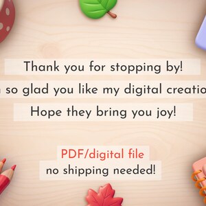 Peut inclure: Une composition fantaisiste avec un bol pour chien, des crayons de couleur, un ordinateur portable jouet et un bloc-notes avec un design de cochon. Le texte dit : &laquo; Merci de votre visite ! J'esp&egrave;re que mes cr&eacute;ations num&eacute;riques vous plaisent. &raquo;