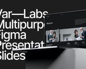 Futuristic Presentation Template Figma Presentation fashion Presentation Business Presentation