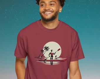 Retro Kayaking T-Shirt: Vintage Palm Beach Design