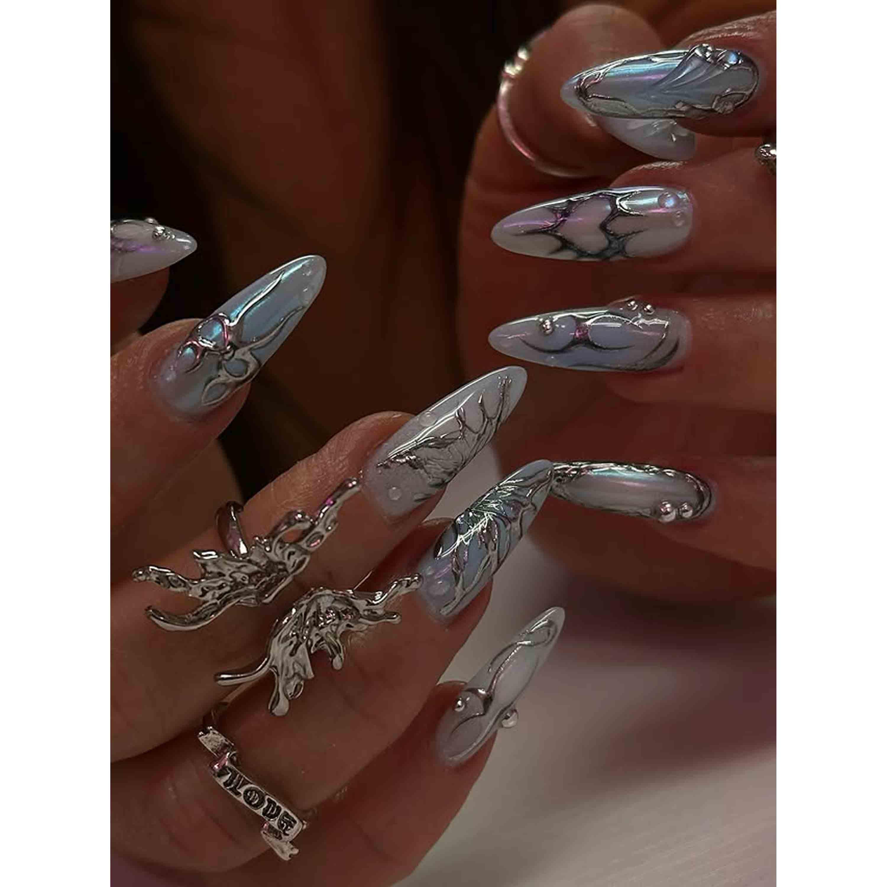 Edgy Stiletto Nails for 2025