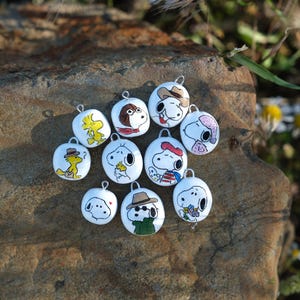 Snoopy Cartoon Character Pendants ( set of ten)