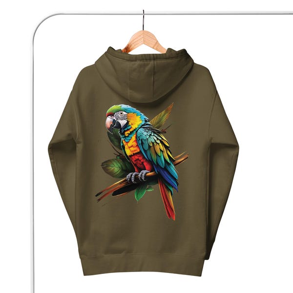 Parrot Hoodie - Etsy