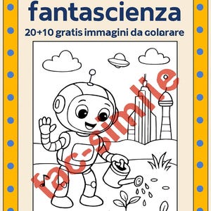 20+10 Free Sci-Fi Coloring Pages Bundle – Futuristic Robots, Space & Cyber Adventure