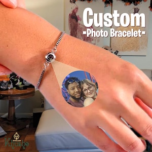 Custom Photo Projection Bracelet: Personalized Memorial Keepsake