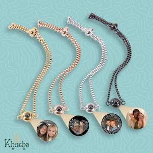 Custom Photo Projection Bracelet: Personalized Memorial Keepsake
