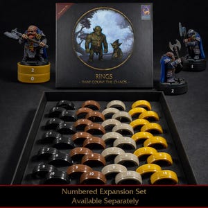 Stackable DnD Condition Rings – 120 Status Markers with 30 Different Conditions and Spells | Tabletop RPG Accessories image 7