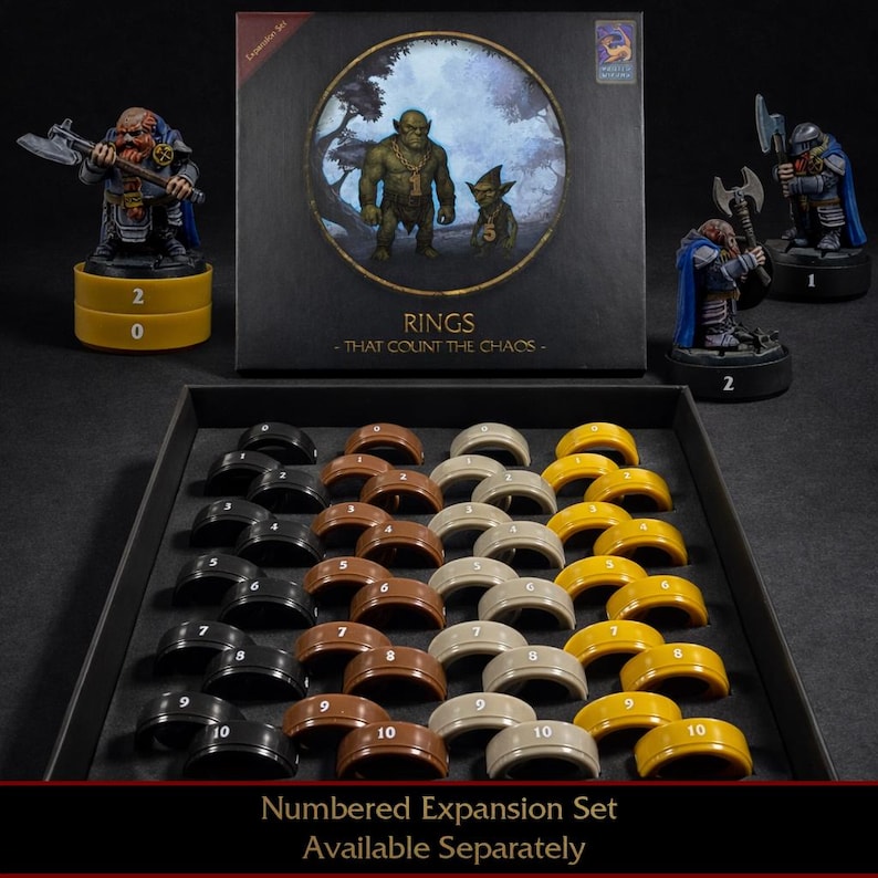 Stackable DnD Condition Rings – 120 Status Markers with 30 Different Conditions and Spells | Tabletop RPG Accessories image 7