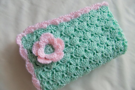 pink flower blanket