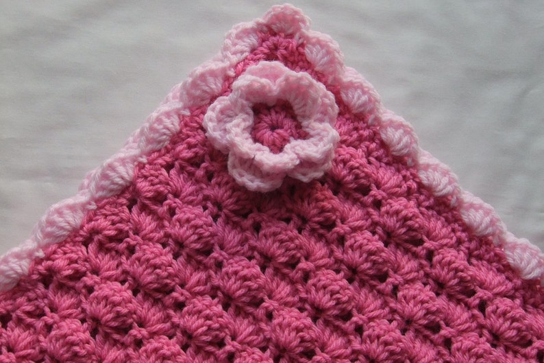 Baby girl blanket Crochet baby blanket Bubble Gum Pink Etsy