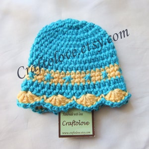 Crochet baby girl hat - Crochet baby hat - Sunshine Beach flower Baby Girl Hat - Newborn photo prop - Baby girl shower gift