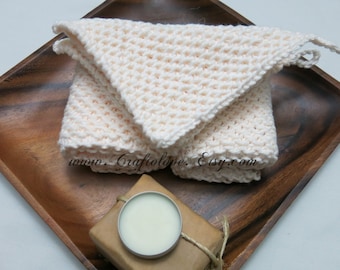 Baby washcloths - Baby wash cloths - 100% cotton washcloths- Knit dishcloths- Knit washcloth- Baby shower gift- New home Housewarming gift