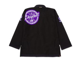 USA製 TEAMWORKS 紫 スタジャン XXL/4XL BRAND X LOS ANGELES WORLD CHAMPION SATIN JACKET (PURPLE