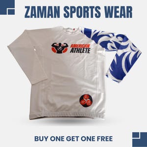 Custom BJJ Rash Guard – American Athlete Design | Fully Customizable No-Gi Gear | Long Sleeve Compression Shirt | Free Shipping