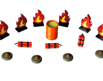 Snails, 3D elements, upgrade, 3D markers for a board game