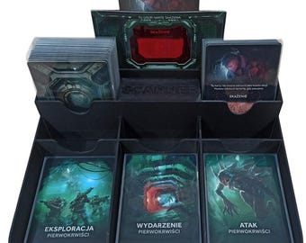 Nemesis Card Organizer with Scanner Holder Nemesis Lockdown & Retaliation Compatible 3D Printed Tray