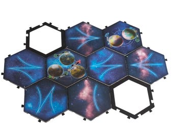 Twilight Imperium 4 Tile Holder Set – Compatible with Prophecy of Kings Expansion