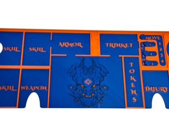 Descent Legends of the Dark Player Board Organizer | 3D Printed Game Upgrade Tray