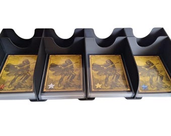 Card tray 63.5x88mm CCG universal 4 compartments Heroes 3 board game