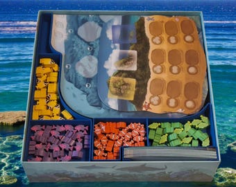 Shallow Sea Insert Organizer for Board Game + Nesting Season + Rare Fish