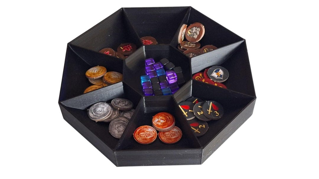 Feeder, Holder, 9-compartment Container for Resources, Board Game ...