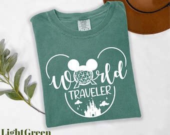 Comfort Colors® Epcot Shirt, Epcot World Traveler Shirt, Magic Kingdom Shirt, Disneyland Trip Shirt, DisneyWorld Tee, Disney Vacation Shirt