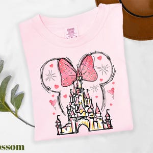 Comfort Colors® Magic Kingdom Shirt, Disney Girls Shirt, Disney Princess Shirt, Minnie Mouse Coquette Shirt, Disney Girls Vacation Shirt