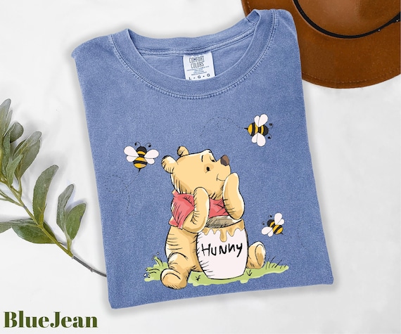 Comfort Colors® Winnie The Pooh Shirt, Pooh Bear Shirt, Pooh Hunny Shirt, Pooh and Bees Shirt, Disneyworld Shirt, Disneyland Vacation Shirt