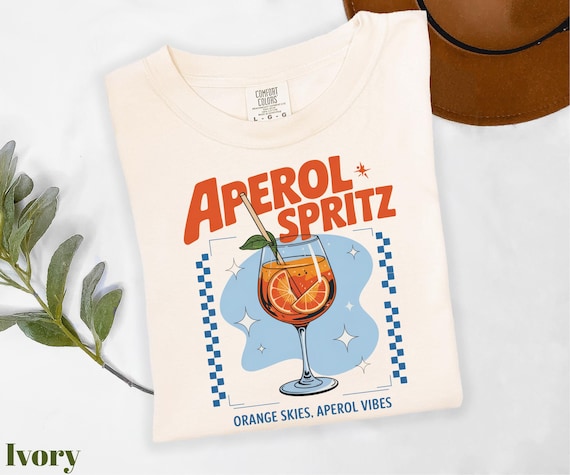 Comfort Colors® Aperol Spritz Shirt, Orange Skies Aperol Vibes Tee, Funny Aperol Spritz Shirt, Summer Cocktail Shirt, Aperol Vibes Shirt