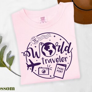 Comfort Colors® World Traveler Shirt, Vacation Shirt, Holiday Shirt, Summer Trip Shirt, Traveler Gift, Vacay Mode Shirt, Family Trip Shirt