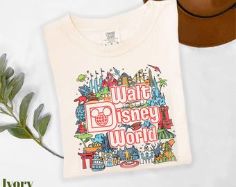 Comfort Colors® Walt Disney World Shirt, Epcot Shirt, Disney World Trip Shirt, Epcot Travel Shirt, Disneyland Vacation Shirt, WDW Shirt
