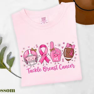 T-shirt « Lutte contre le cancer du sein », T-shirt Comfort Colors® de sensibilisation au cancer du sein, T-shirt rose, T-shirt pour la saison de baseball, T-shirt de soutien à l'équipe