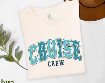 Comfort Colors® Cruise Crew Shirt, Cruising Shirt, Cruise Trip Shirt, Family Trip Shirt, Cruise Group Shirt, Retro Cruise Crew Shirt