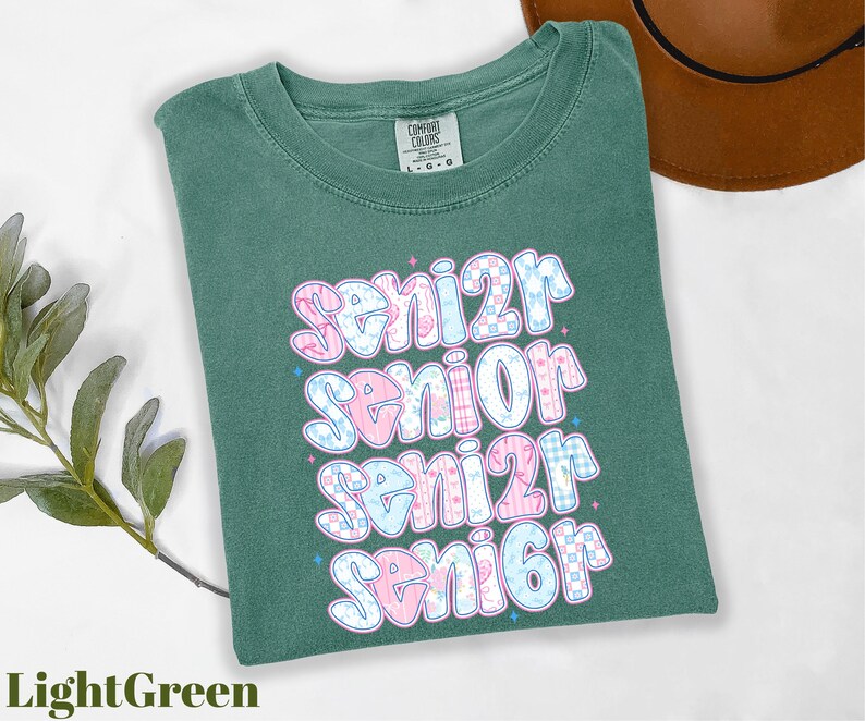 a green t - shirt with the words senior senior senior senior senior senior senior senior
