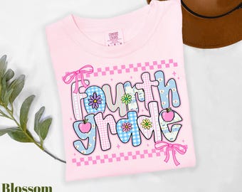 Fourth Grade Shirt, 4th Grade Team Shirts, First Day of School Shirt, Back to School Gift Shirt, Comfort Colors® 4th Grade Teacher Shirt