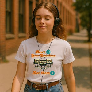 Retro cassette-T-shirt, uniseks softstyle-shirt, vintage jaren 90