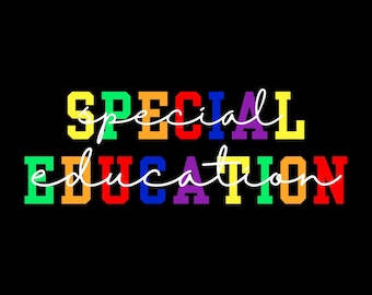 Sonderpädagogik Lehrer PNG Bundle: Autismus Bewusstsein, SPED Geschenk (Digitaler Download)