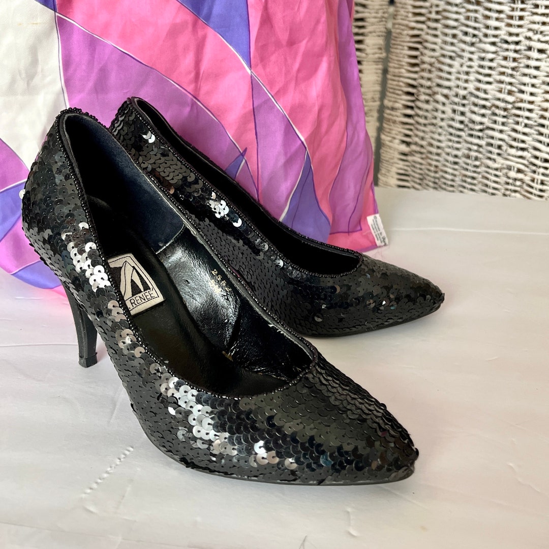 靴 original ribbon glitter pumps (black) original ribbon glitter pumps (black) 靴